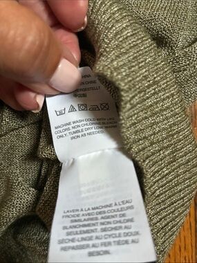 J. Crew Olive Crewneck Sweater